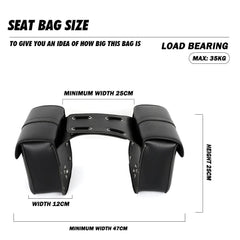 Fahrrad-Satteltasche aus PU