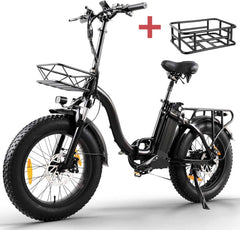 HANEVEAR Y20-Plus 20" Fat Tire Foldable Electric Bike 48V 24Ah/18Ah