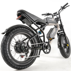 Side view of Hanevear Ham 1500W Electric Bike showing 20-inch fat tires and robust frame design