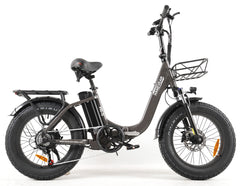 Side view of HANEVEAR H6-S Electric Bike showing low-step frame design and fat tires