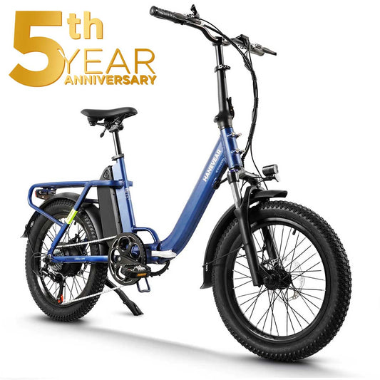 Hanevear H6-Light Faltbares Elektrofahrrad mit Drehmomentsensor, 120 km