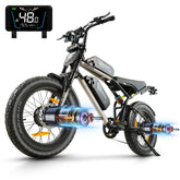 Hanevear Ham 2.0 1500W E-Bike for Adults Dual Battery