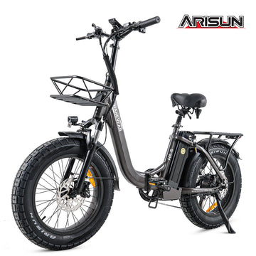 HANEVEAR H6-S Folding Electric Bike with 24Ah battery and fat tires, offering 140KM range