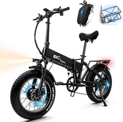 HANEVEAR RX20MAX-Pro 20'' Fat Tire Electric Bike AWD Dual Motor 1500W