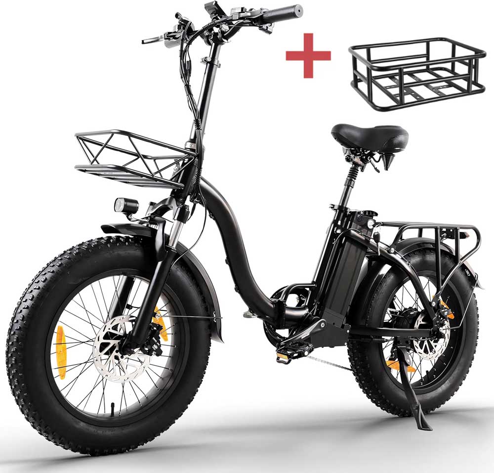 HANEVEAR Y20-Plus 20" Fat Tire Bicicletta elettrica pieghevole 48V/24AH