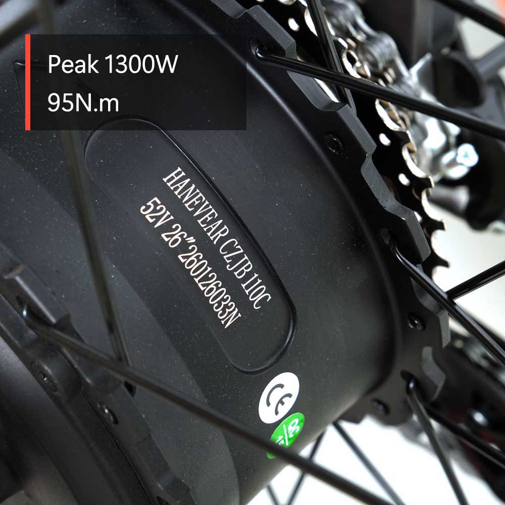 HANEVEAR HM26 Full Suspension 52V 20.8A Electric Mountain Bike