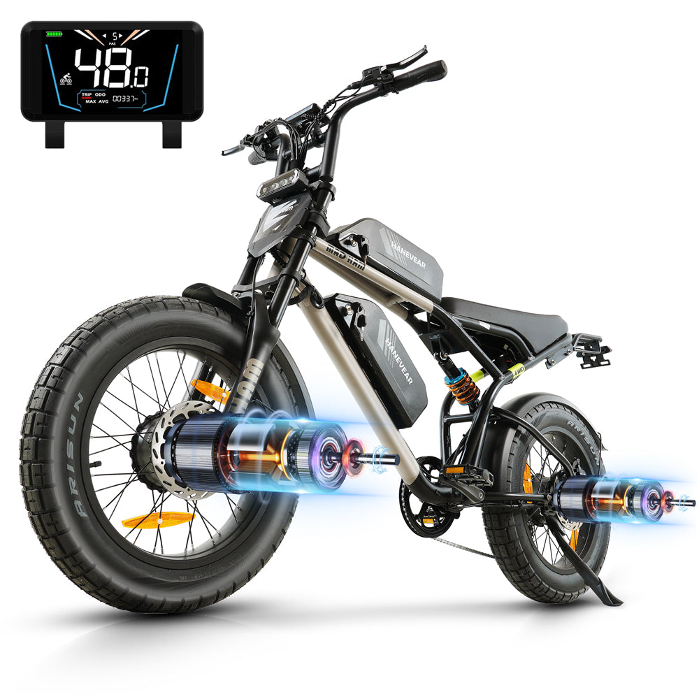 Hanevear Ham 2.0 1500W E-Bike for Adults Dual Battery